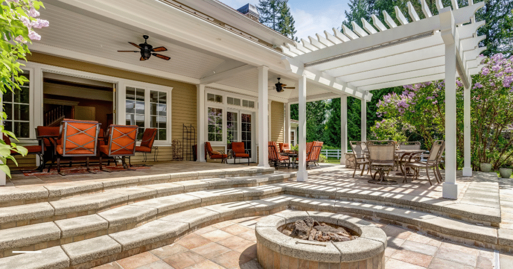 stone paver patio